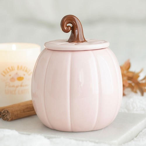 Pink curly pumpkin oil - pumpkin, burner