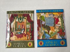 Set of 2 SANTORO Cat Themed