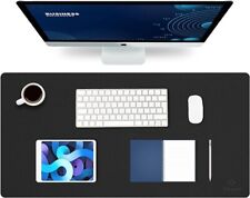 Knodel Desk Pad, Office Desk Mat, 40x80cm Black Dual Sided Waterproof