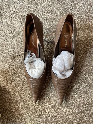 Unze brown pointed heels - pointed,