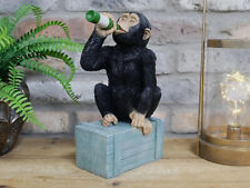 Drunken Monkey Ornament Indoor Outdoor Statue Cute Gift Idea Garden Decor