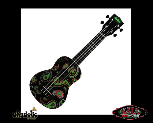 Ukadelic black paisley kala - paisley,