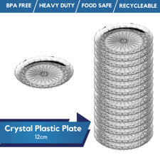 Crystal Plastic Round Plates