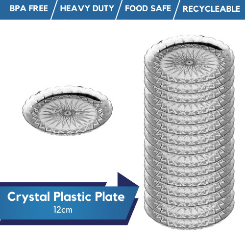 Crystal plastic round - crystal,