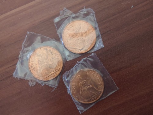 Lot 1966 pennies - 1966, great