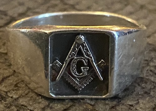 Master mason signet ring - master, mason,