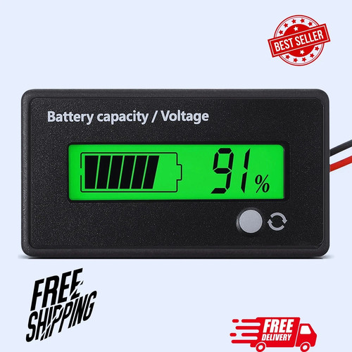 Lcd digital 12v - 12v, battery