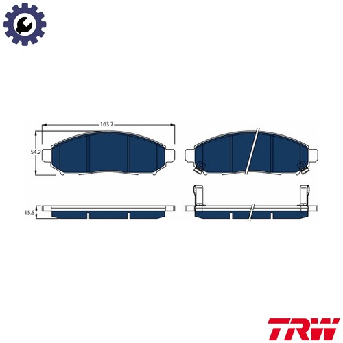 Brake pad set - disc,