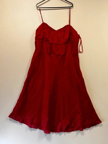 Monsoon red satin slip dress - monsoon,