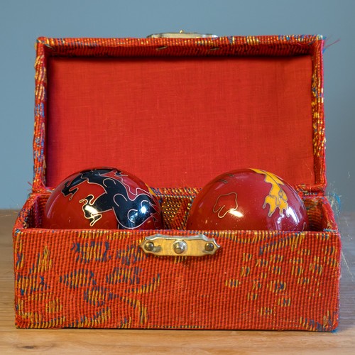 Vintage chinese cloisonne red - chinese,