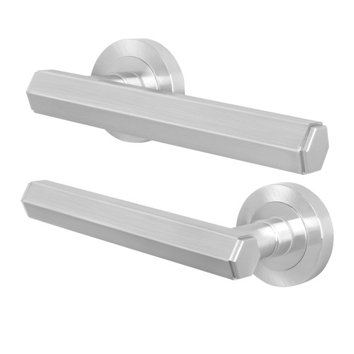 Satin internal door handle - door,