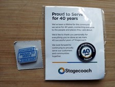 Stagecoach 40 Year Service Pin