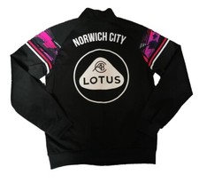 Errea Norwich City 2020 Lotus Third Walkout Jacket Tracksuit Top Mens Small RARE