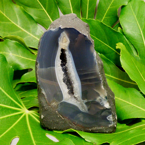 Natural amethyst agate geode - amethyst,