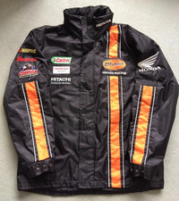 MENS HONDA HM PLANT RACING MOTORBIKE PADDED JACKET L