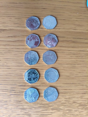 Job lot 50p coins - x,