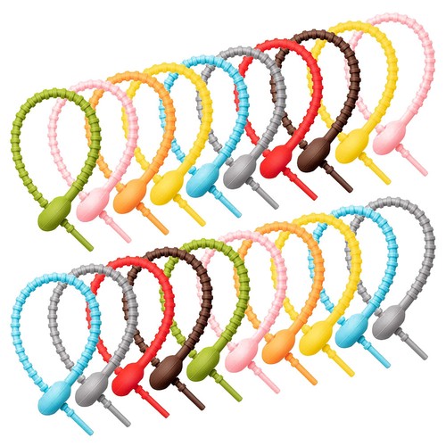 20pcs silicone cable - cable, zip