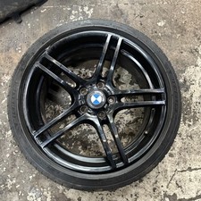 GENUINE BMW 19” INCH M SPORT 313 FRONT ALLOY WHEEL 8J X 19 7844343 BLACK + PS4