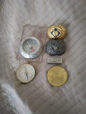 Vitage Bsa Compass 5 Piece Lot Necker Chief Boy Scout USA Cub  No Reserve