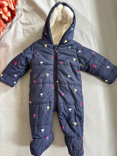 George navy heart - print, hooded