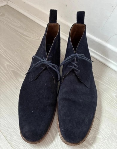 Men navy suede grenson - men's,