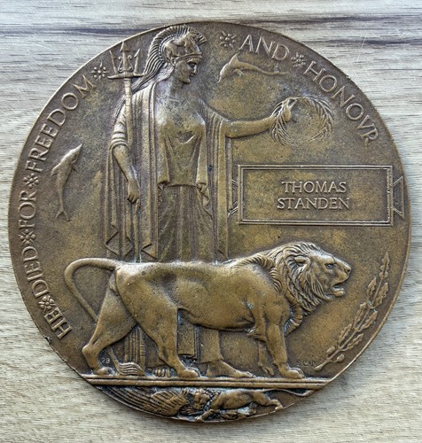 Ww1 memorial plaque for - ww1,