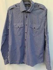 Tom Wolfe Men's Blue Gingham