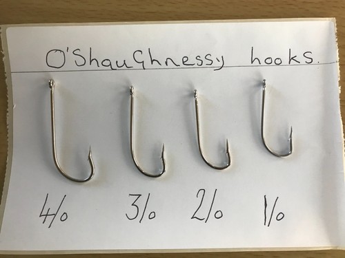 Shaughnessy hooks a - 3/0, o'shaughnessy