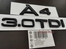 Gloss Black A4 3.0TDI Badge