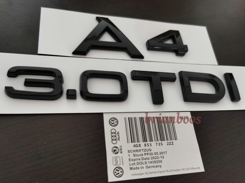 Gloss black 0tdi badge - gloss,