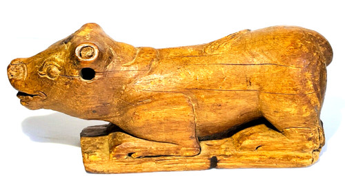 Antique asia wooden - wooden, bull