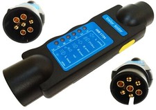 7 Pin Trailer Tester Lights 12v LED Car Towing Wiring Check Plug & Socket