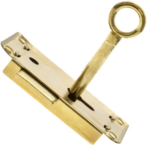 Brass wardrobe lock key - brass,