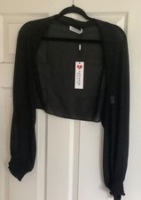 Kate Kasin black chiffon long