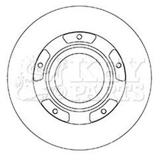 KEY PARTS KBD6067S Brake Disc