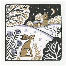 Country Hare Rabbit Staring Up