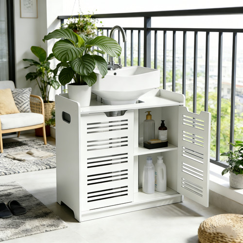 Bathroom under sink - sink, cabinet