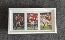 X3 WALES - BRITISH & IRISH LIONS RUGBY LEGENDS SIGNED FRAMED DISPLAY +COA