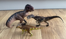 Schleich Dinosaur Papo Allosaurus Giganotosaurus & Parasaurolophus x3 Figures