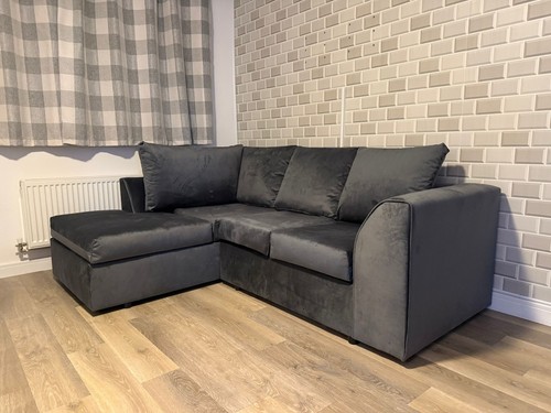 Jumbo cord corner sofa large - cord,