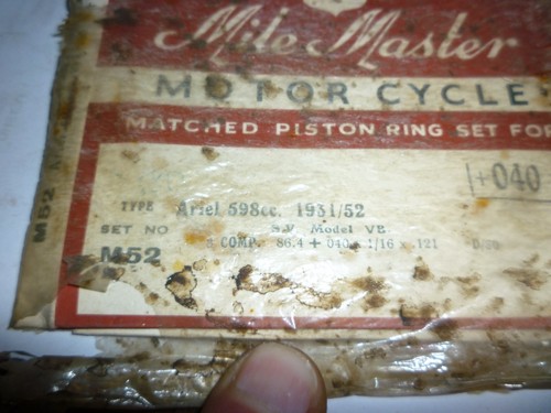 Mile master piston rings 8 - master, 60.8