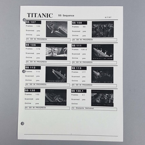 Titanic vfx shot tracker - vfx,