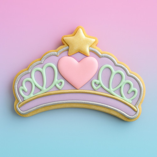 8cm tiara crown cookie cutter - tiara,