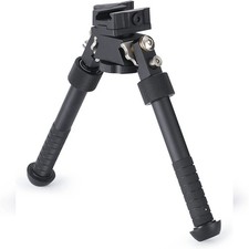 Retractable Adjustable Tactic Mount Aluminum Picatinny Rail Rifle Bipod Foldable