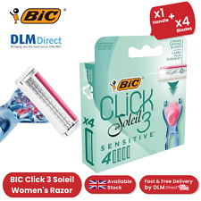 BIC Click 3 Soleil Sensitive Women's Razor Refills - 1 Box of 4 Blades