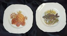 Unicorn Tableware 2 x Plates  Fish  & Pineapple designs