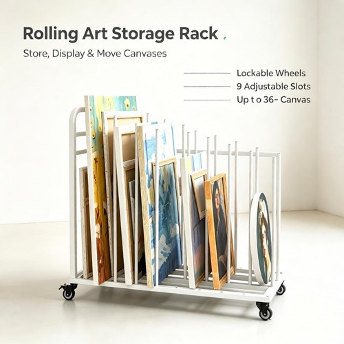 Art storage rack with - a1,