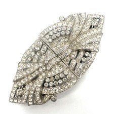 Vintage Art Deco Duette Brooch