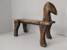 Vintage Folk Art Wood Horse