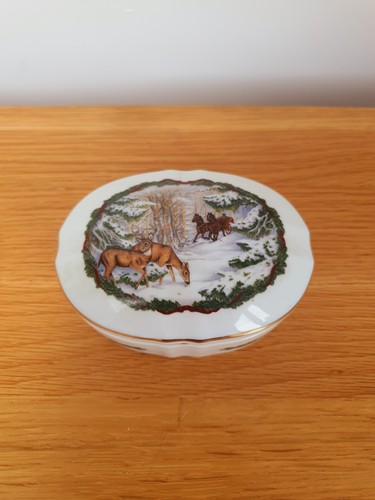 Porcelain reindeer white - porcelain,